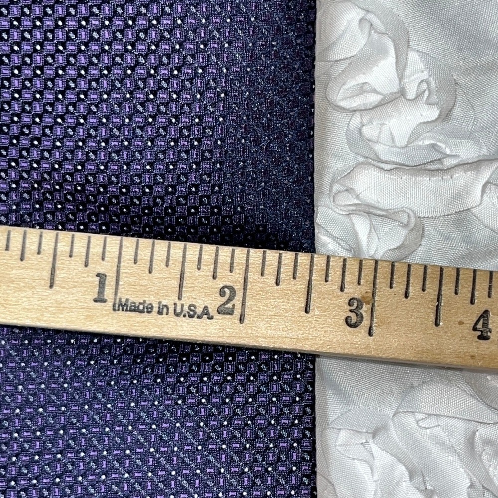 Calvin‎ Klein Mens Purpe/Blue Micro dot Tie Blend Formal Dress NWT  MSRP $69.50 - Picture 8 of 8